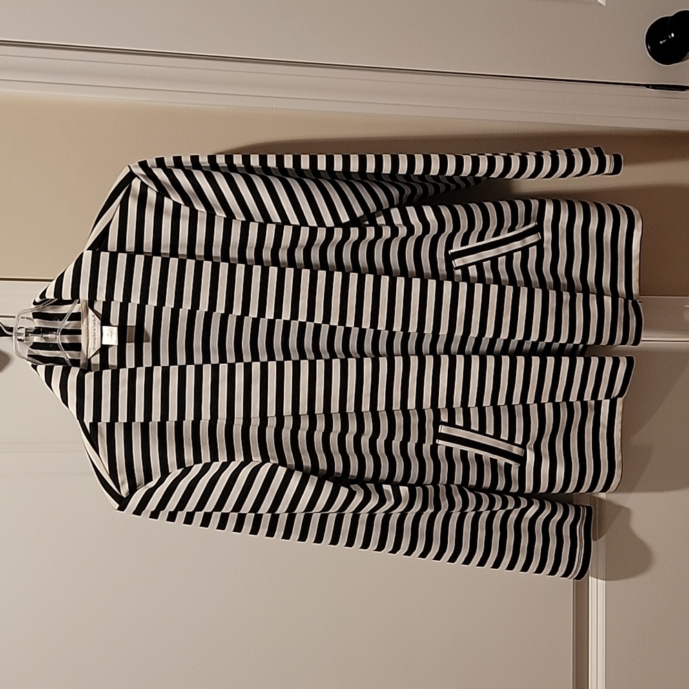 Christopher & Banks black-and-white striped blazer